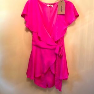 BARBIE CORE top in pink by Listicle in large.